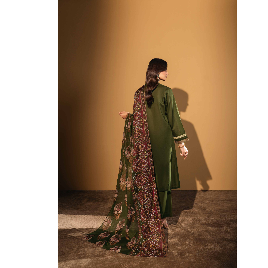 Voile Dream Lawn Printed Suit-3Pcs Unstiched