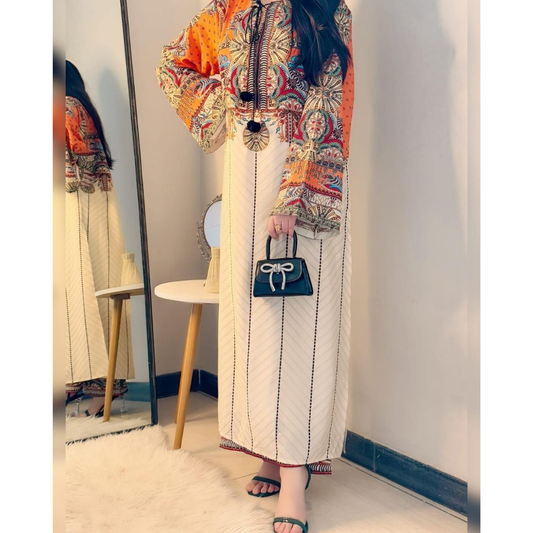 Women’s 2 Pcs Silk Lawn Printed Suit