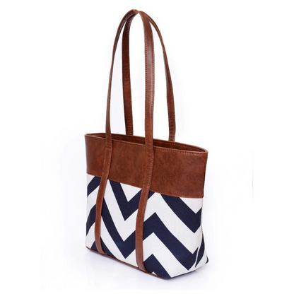 Women's Mustard Rexine Tote Bag with Top Handle