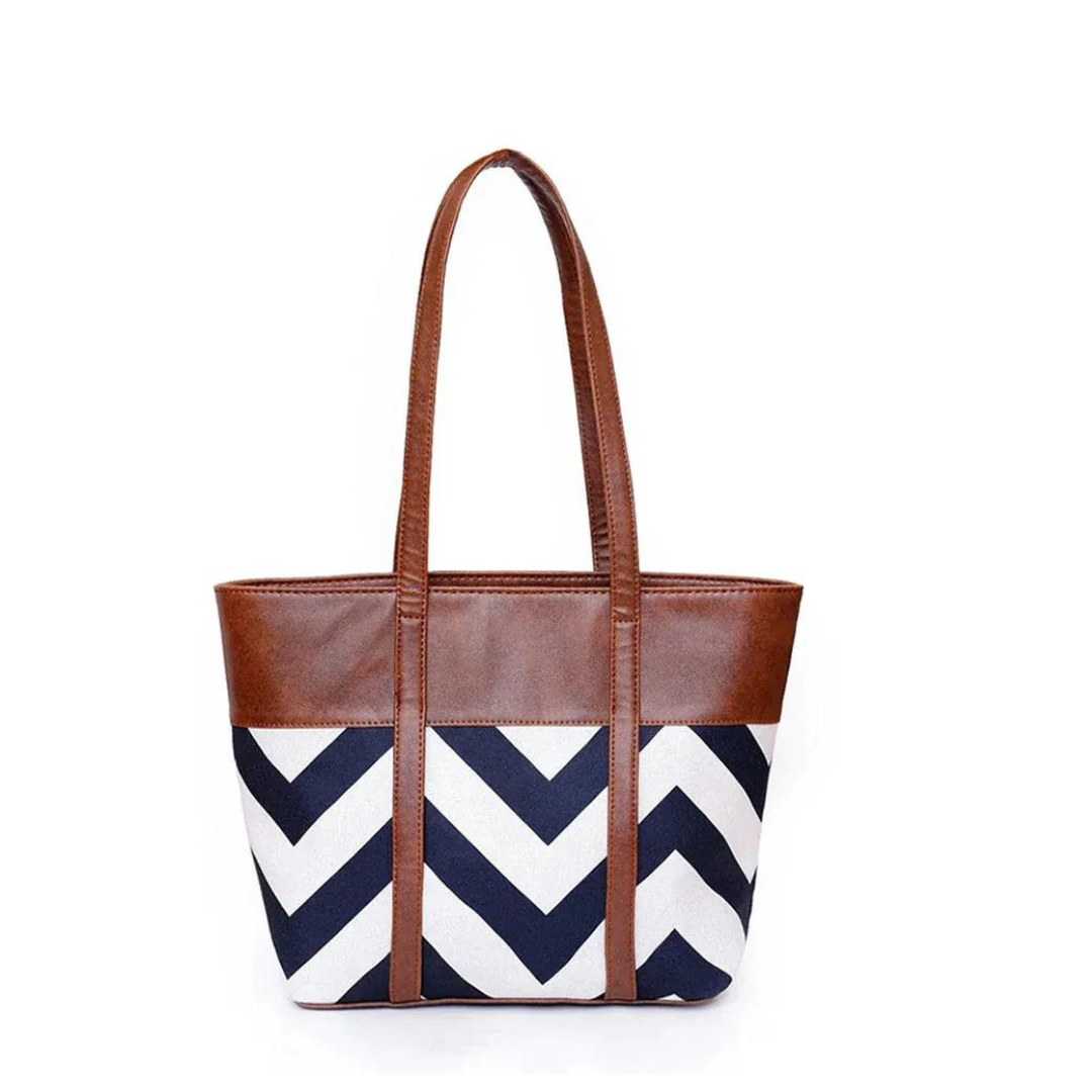 Women's Mustard Rexine Tote Bag with Top Handle