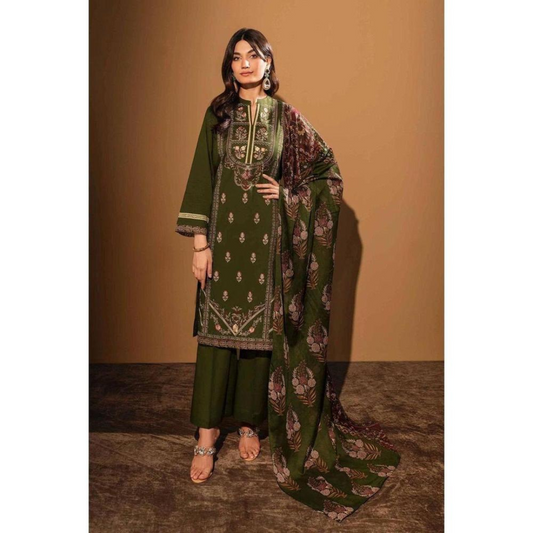 Voile Dream Lawn Printed Suit-3Pcs Unstiched